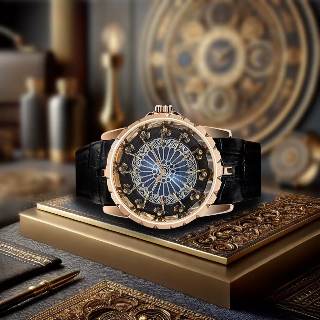 ساعة رجالية 2025 جديدة من الجلد الطبيعي مقاومة للماء Casual Man Watch 2025 New Genuine Leather Waterproof
