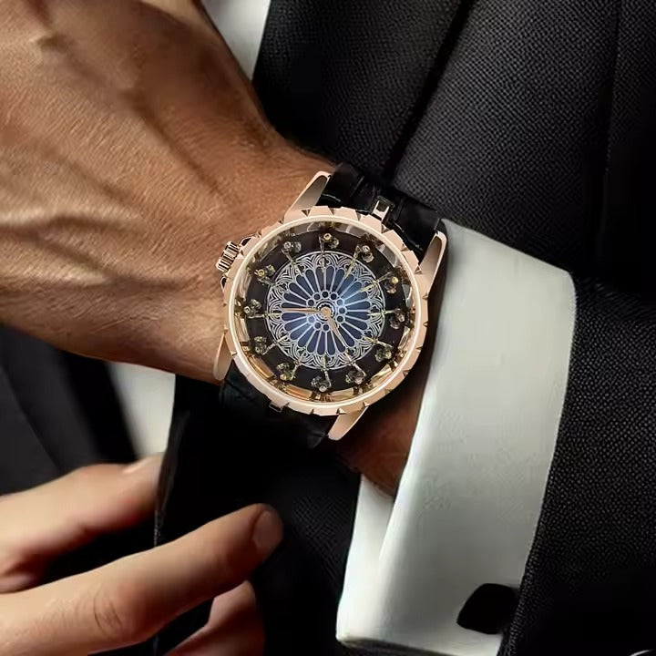 ساعة رجالية 2025 جديدة من الجلد الطبيعي مقاومة للماء Casual Man Watch 2025 New Genuine Leather Waterproof