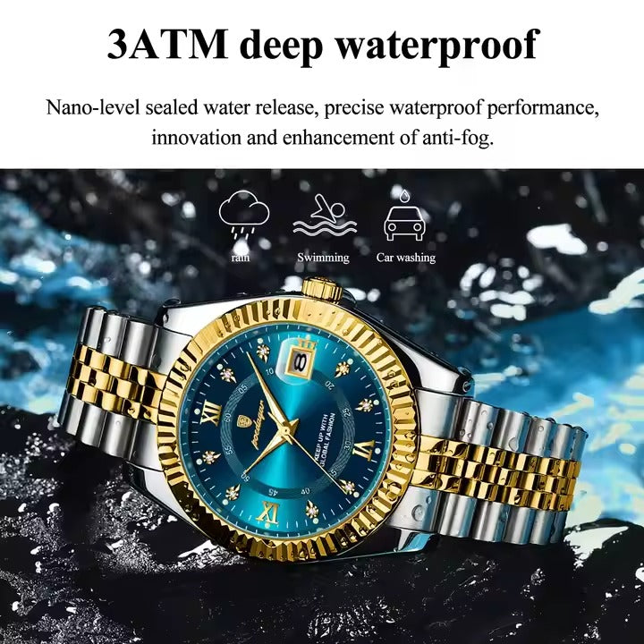 Poedagar 910 Man Wristwatch Waterproof Luminous Men Quartz Watchساعة يد رجالية Poedagar 910 مقاومة للماء ومضيئة من الكوارتز للرجال