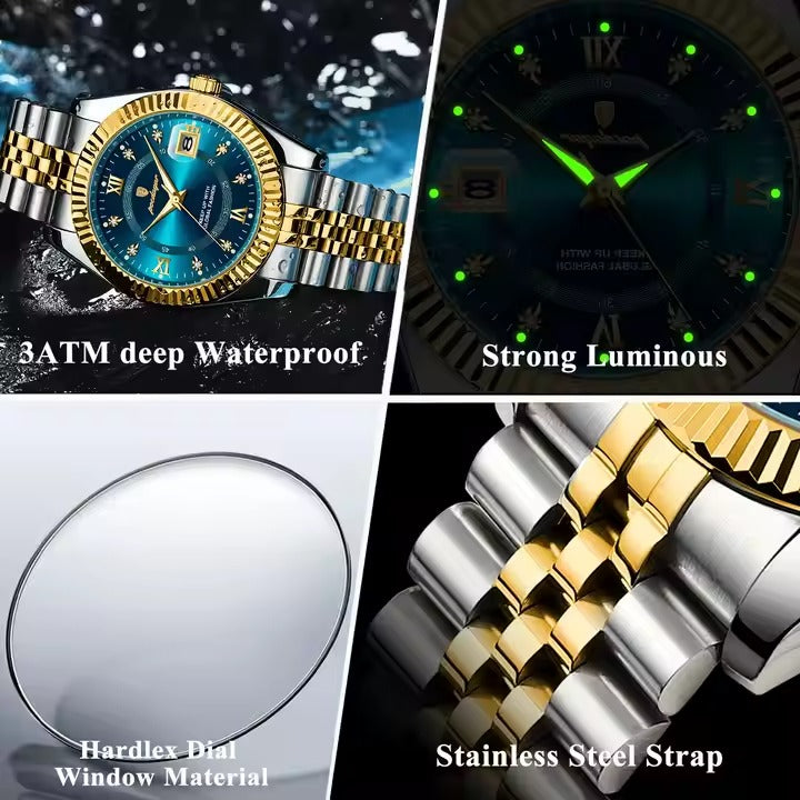 Poedagar 910 Man Wristwatch Waterproof Luminous Men Quartz Watchساعة يد رجالية Poedagar 910 مقاومة للماء ومضيئة من الكوارتز للرجال