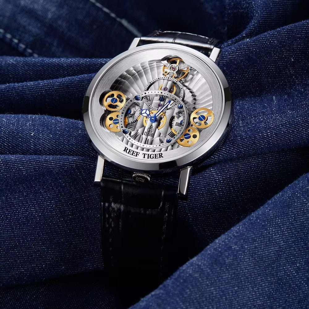 ساعة رجالية نمر Reef Tiger /Luxury Quartz Watches for Men