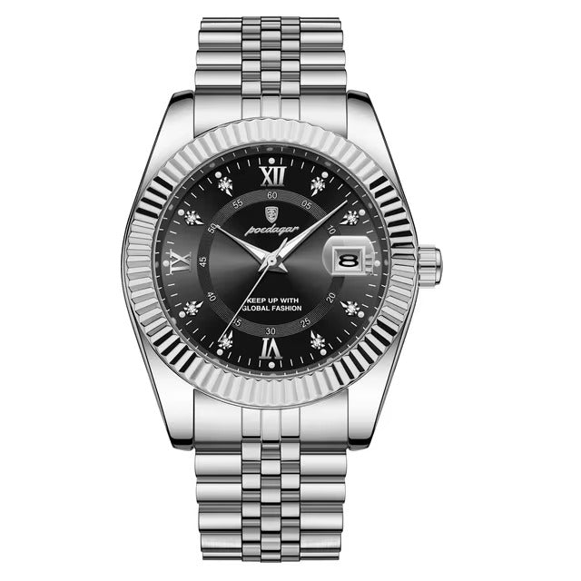 Poedagar 910 Man Wristwatch Waterproof Luminous Men Quartz Watchساعة يد رجالية Poedagar 910 مقاومة للماء ومضيئة من الكوارتز للرجال