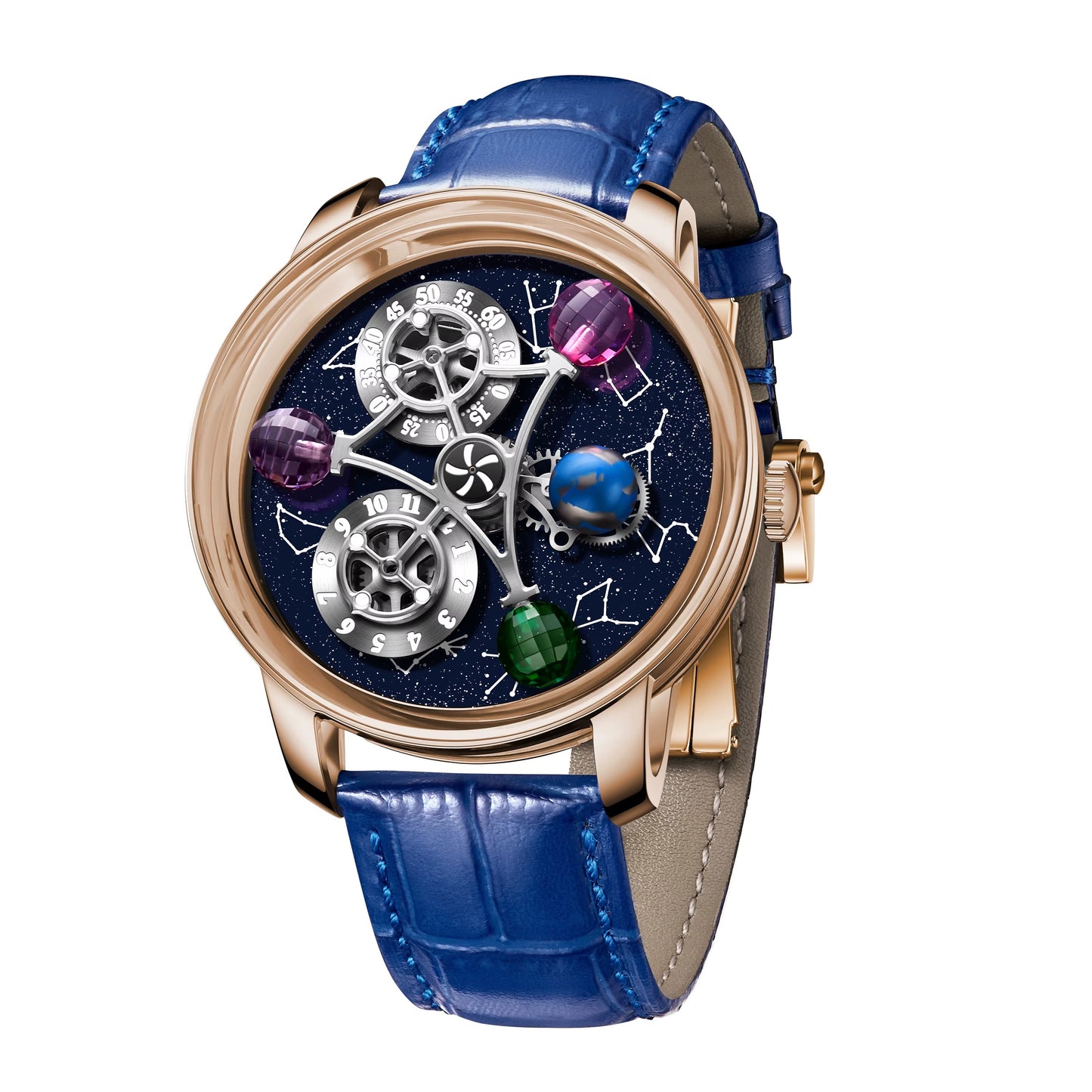 New Arrival Luxury Men Mechanical Leather Watches Fashion Businessساعات رجالية ميكانيكية جلدية فاخرة وصلت حديثًا، موضة الأعمال