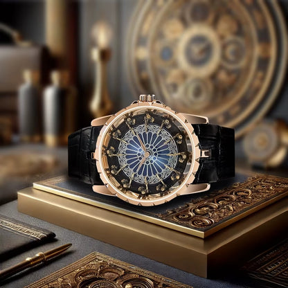 ساعة رجالية 2025 جديدة من الجلد الطبيعي مقاومة للماء Casual Man Watch 2025 New Genuine Leather Waterproof