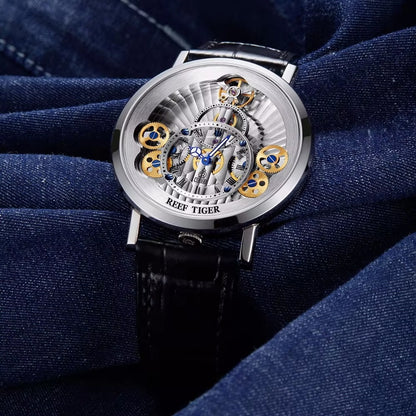 ساعة رجالية نمر Reef Tiger /Luxury Quartz Watches for Men