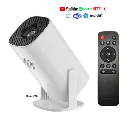 Mini Smart Android Portable Projector - 4K home theater Projector