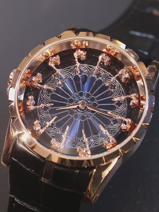 ساعة رجالية 2025 جديدة من الجلد الطبيعي مقاومة للماء Casual Man Watch 2025 New Genuine Leather Waterproof