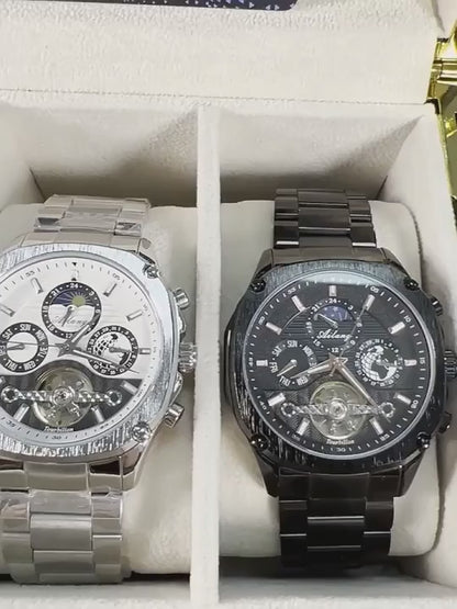Forsining Brand Mens Mechanical Watchesساعة بآلية ميكانيكية دقيقة
